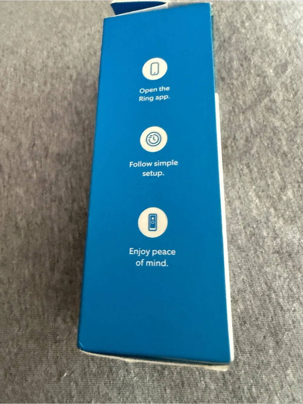 Ring Video Doorbell in Black with Blue Accent